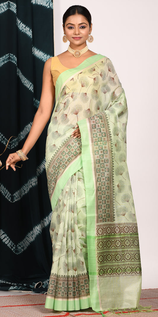 Hand Block Printed Sarees