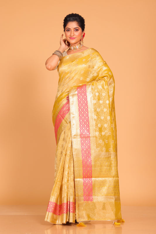 Crush Tissue Silk Saree