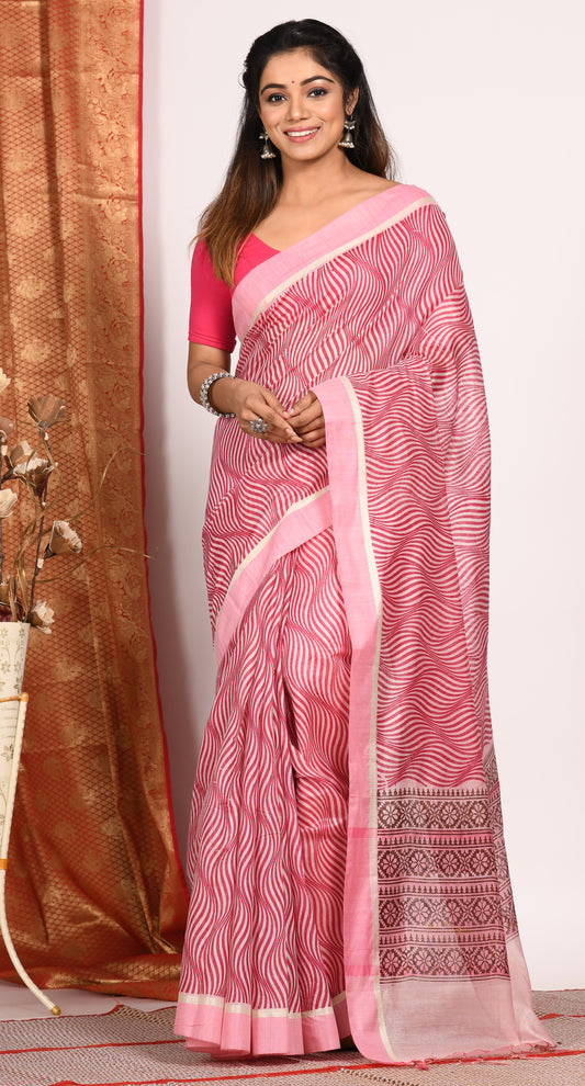 Hand Block Printed Sarees