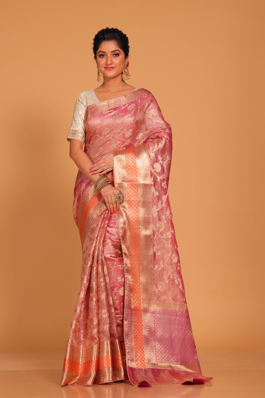 Crush Tissue Silk Saree