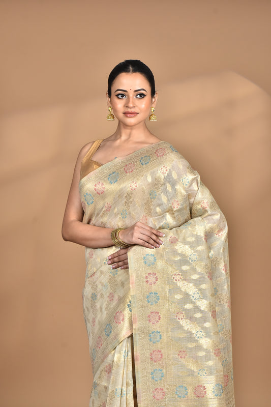 BANARASI SILK CHANDERI SAREE