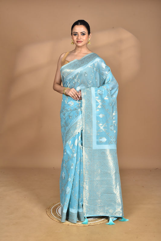 BANARASI SILK CHANDERI SAREE