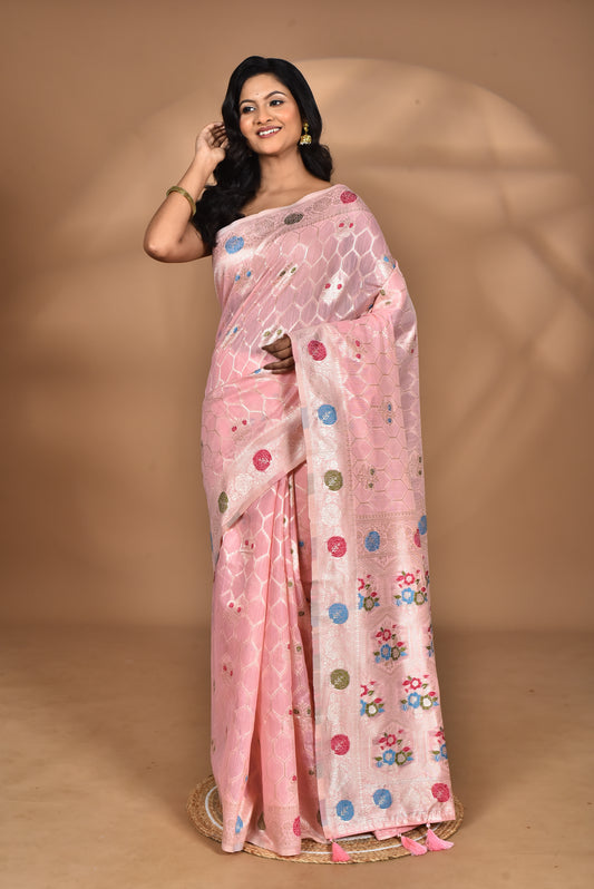 WOMEN DESIGN CHANDERI SILK SAREE
