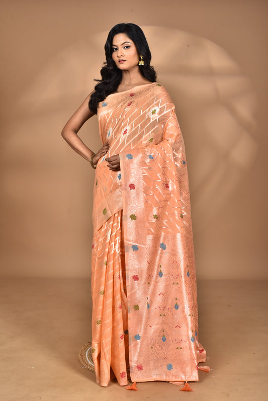 WOMEN DESIGN CHANDERI SILK SAREE
