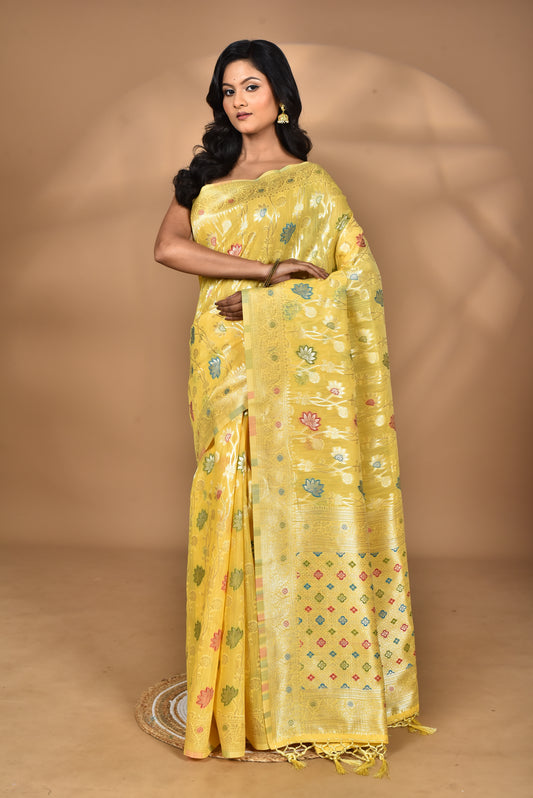 WOMEN DESIGN CHANDERI SILK SAREE