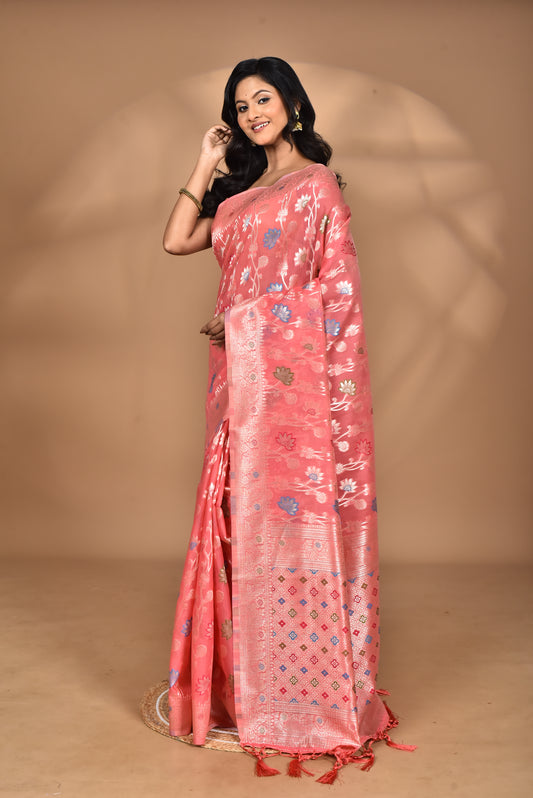 WOMEN DESIGN CHANDERI SILK SAREE