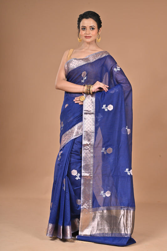 HEAVY CHANDERI SILK SAREE