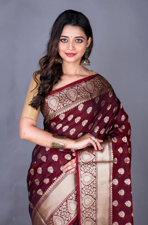 Banarasi Zari Woven Work Saree