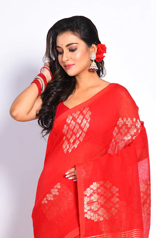 Linen Saree