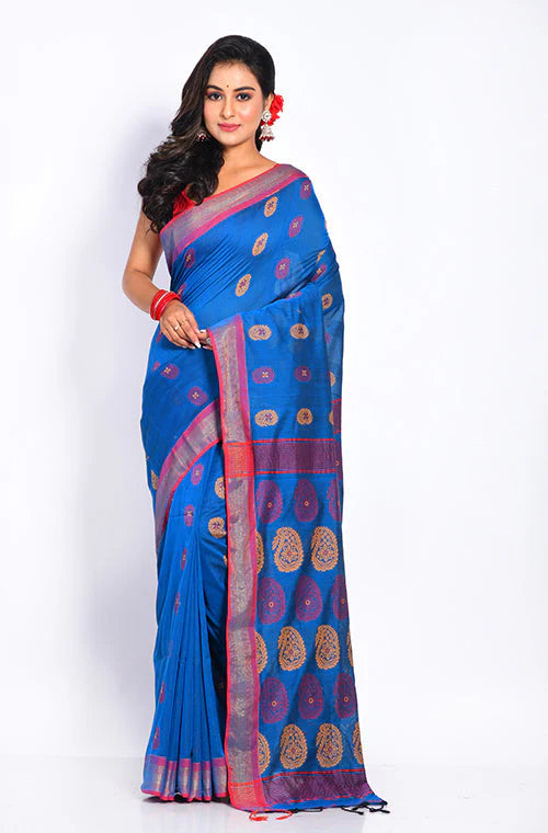 Cotton Silk Jamdani Saree