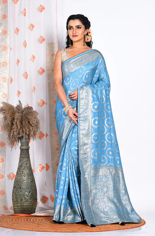 Dola Silk All Over Zari Saree