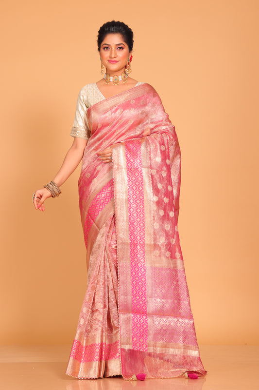 Crush Tissue Silk Saree