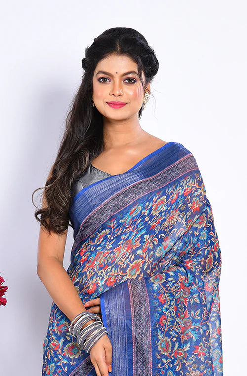 Semi Linen Saree