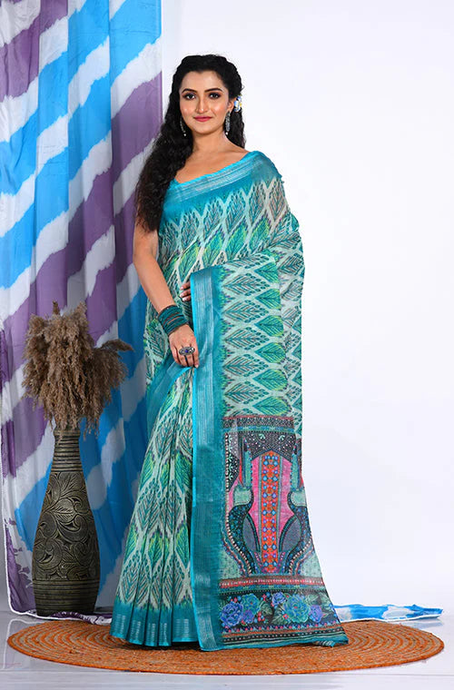 Semi Linen Saree