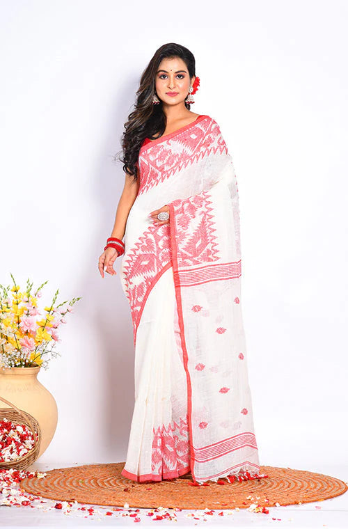 Linen Saree