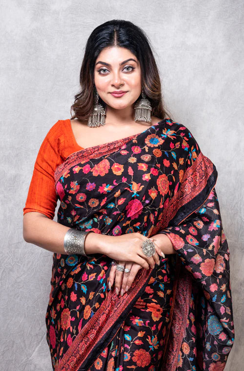 Russian Silk Printed Saree