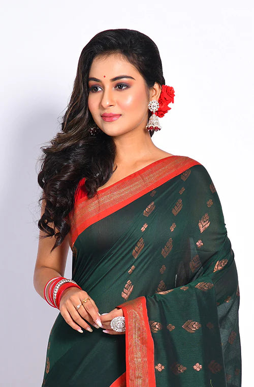 Cotton Silk Jamdani Saree