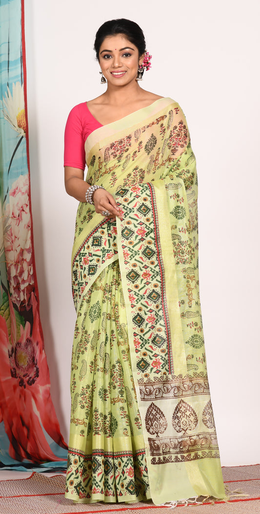 Hand Block Printed Sarees