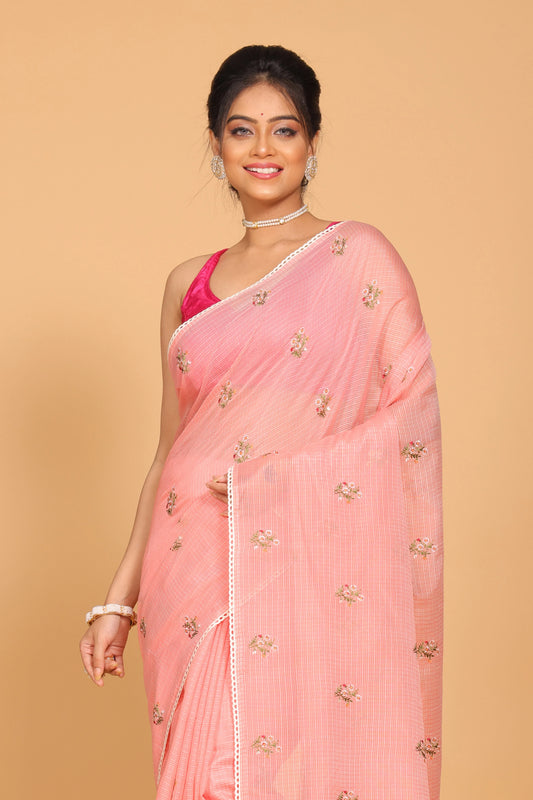 Kota Embroidery Saree