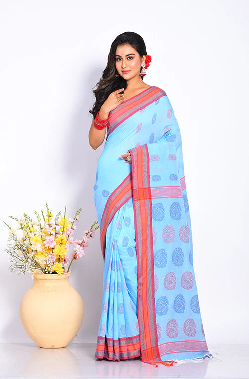 Cotton Silk Jamdani Saree