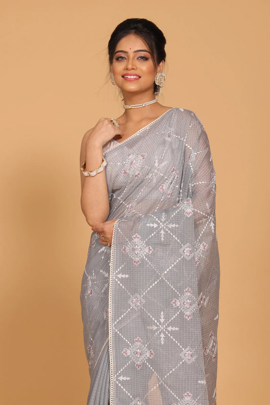 Kota Emboridery Saree