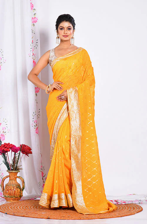 Viscose Organza Saree