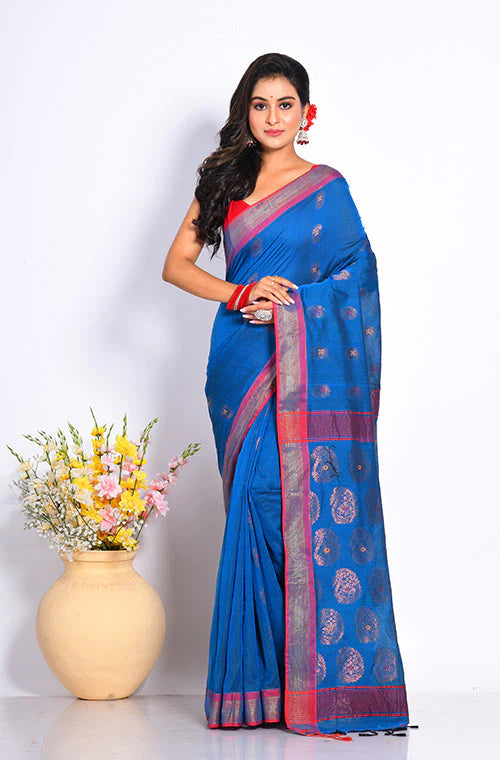 Cotton Silk Jamdani Saree