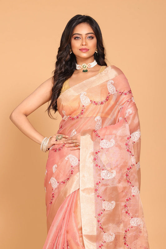 Kota Zari Embroidery Saree