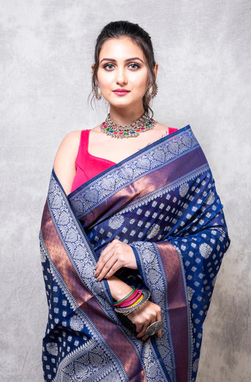 Chanderi Resham Alfie Saree