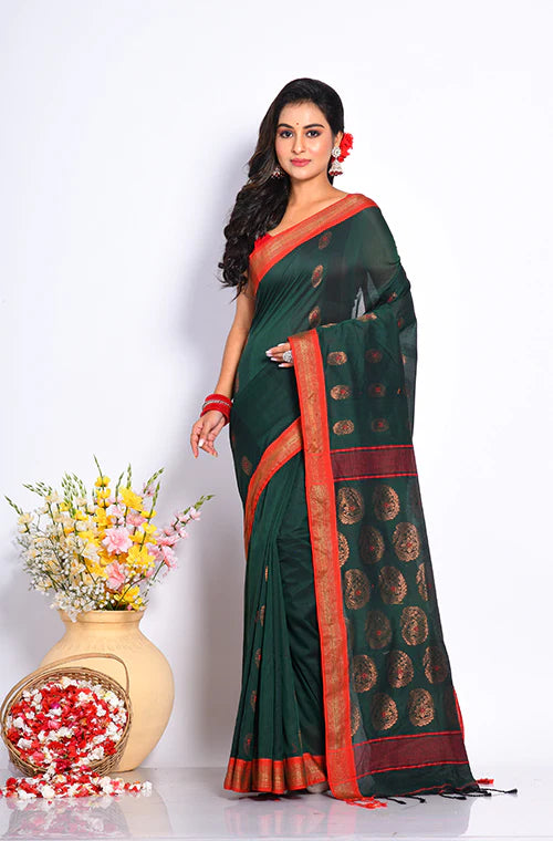 Cotton Silk Jamdani Saree