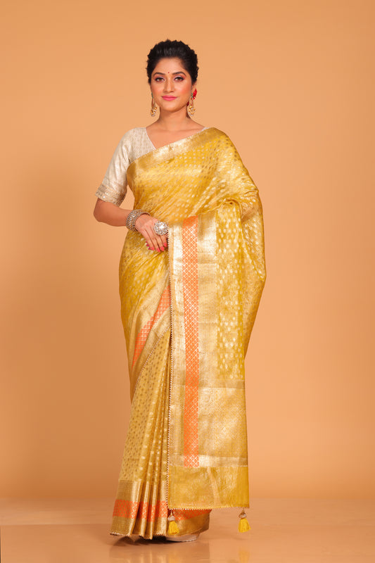 Crush Tissue Silk Saree