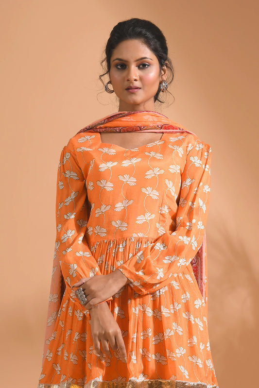 Printed Sharara Set