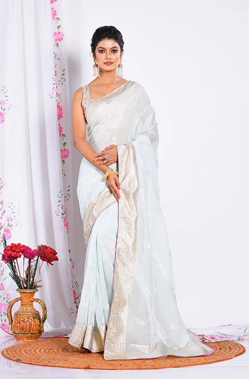 Viscose Organza Saree