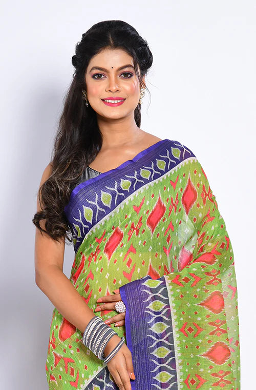 Semi Linen Saree