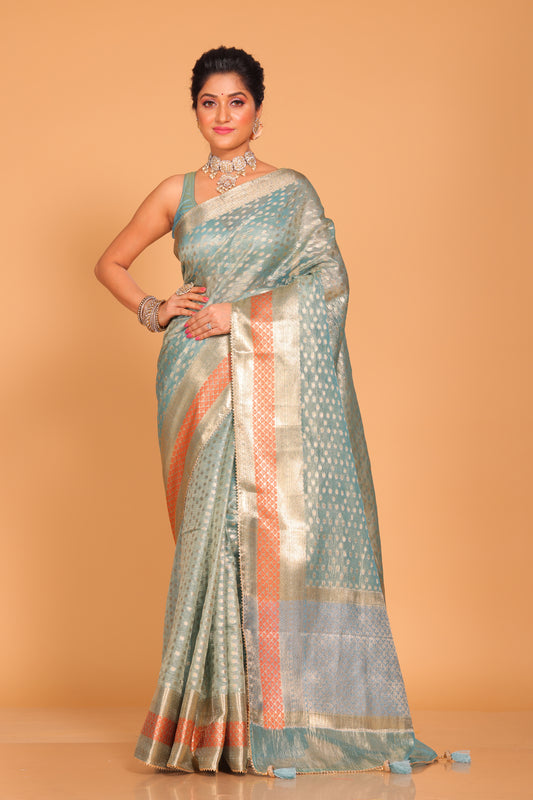 Crush Tissue Silk Saree