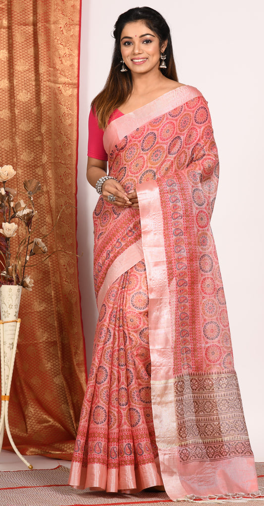 Hand Block Printed Sarees