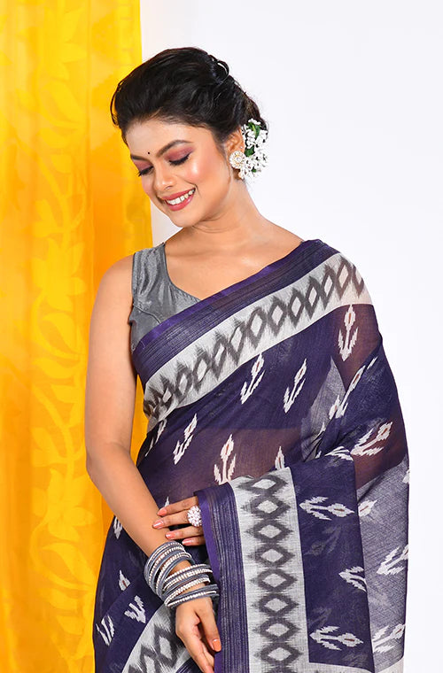 Semi Linen Saree