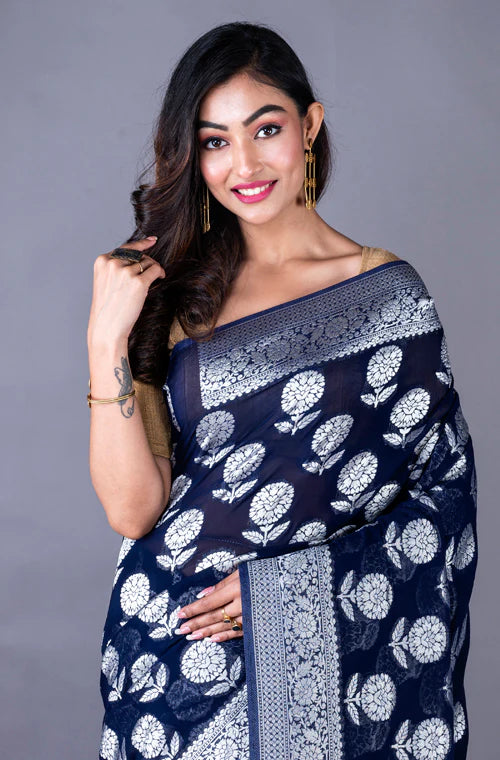 Georgette Banarasi Saree