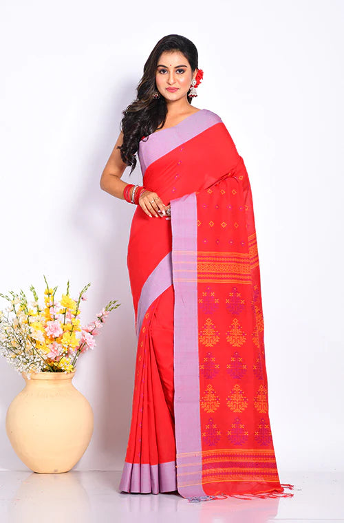 Cotton Silk Jamdani Saree