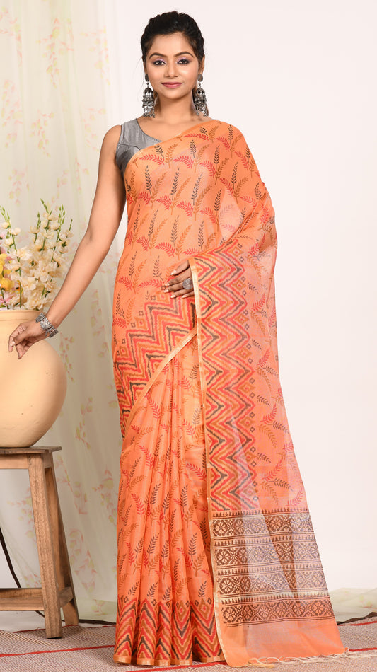 Hand Block Printed Sarees