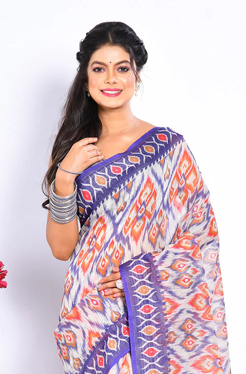 Semi Linen Saree