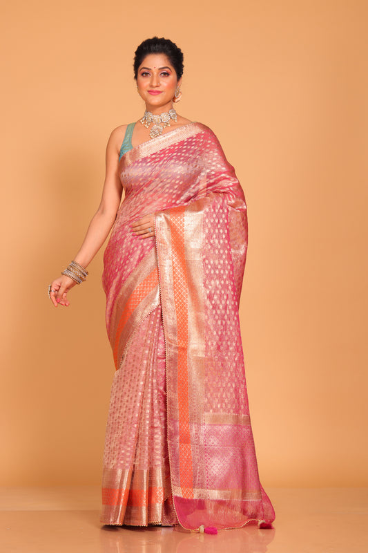 Crush Tissue Silk Saree