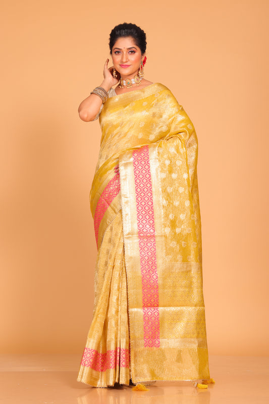 Crush Tissue Silk Saree