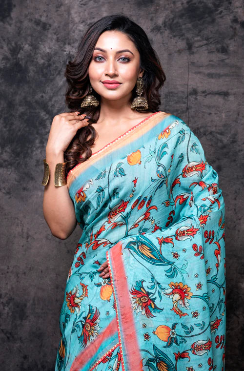 Viscose Organza Digital Print Saree