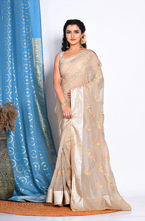 Viscose Organza Saree