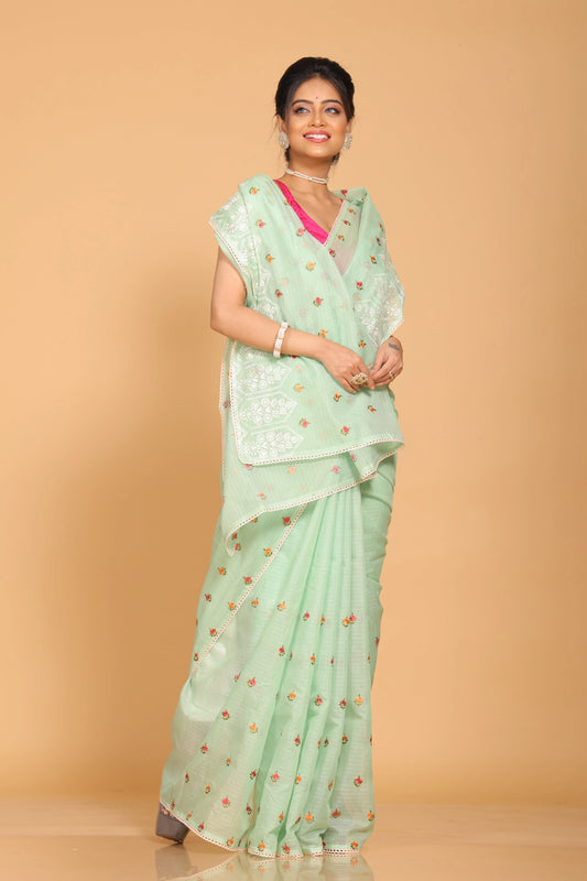 Kota Embroidery Saree