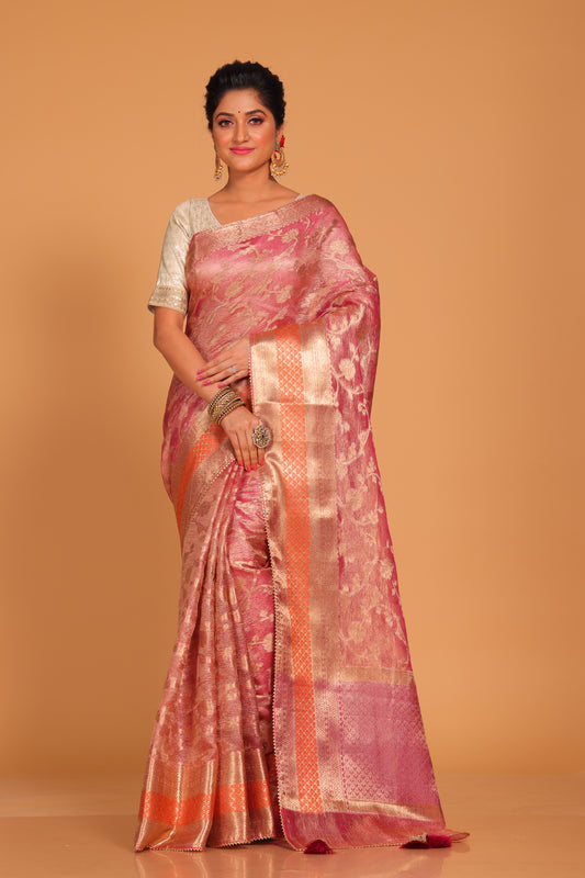 Crush Tissue Silk Saree