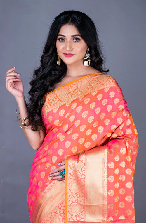 Banarasi Zari Woven Work Saree