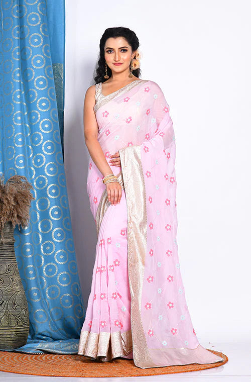 Viscose Organza Saree