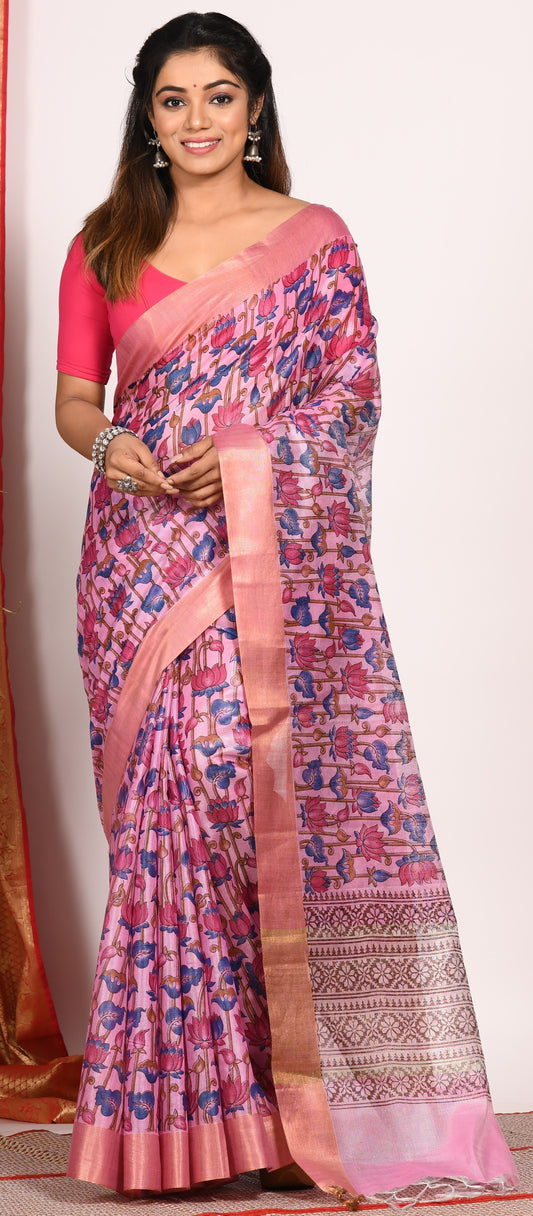 Hand Block Printed Sarees